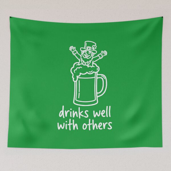 Item preview, Drinks Well With Others Leprechaun designed and sold by AdyKurniawan.