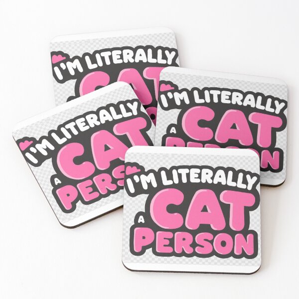 Item preview, I'm Literally a Cat Person Pun designed and sold by Fakhim95.