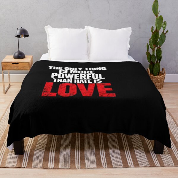 Item preview, Love Over Hate Inspirational Quote designed and sold by HUTEND.