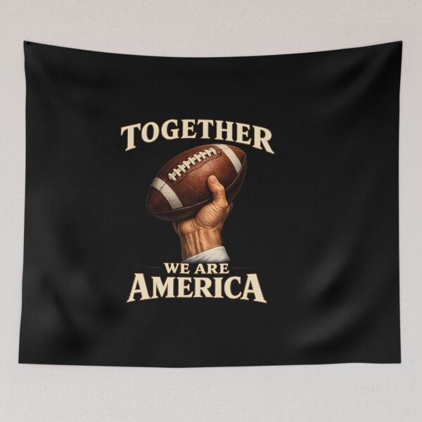 Item preview, Together We Are America Football Design designed and sold by HUTEND.