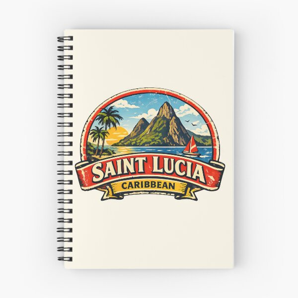 Item preview, Saint Lucia Caribbean Retro Vintage designed and sold by scicilysimonee.
