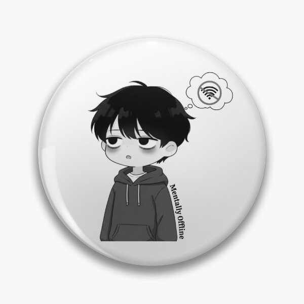 Artikelvorschau, Mental offline, abgekoppelter Chibi-Junge entworfen und verkauft von Jingky.