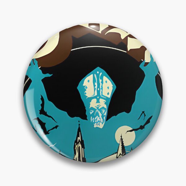 Item preview, Ghost Papa Emeritus Gothic Cathedral Retro Blue Vi designed and sold by LewMonahan.
