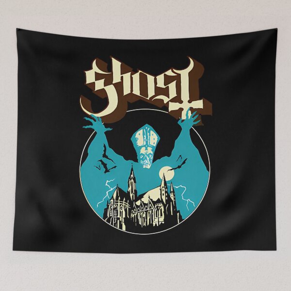 Item preview, Ghost Papa Emeritus Gothic Cathedral Retro Blue Vi designed and sold by LewMonahan.