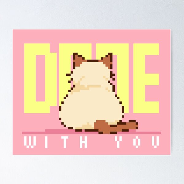 Item preview, Done With You - Sassy Siamese Cat Turning Back designed and sold by bitwoofstudio.