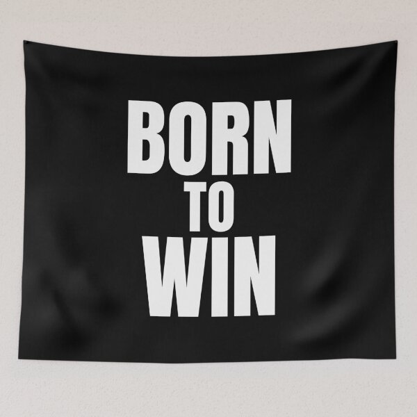 Item preview, Born To Win Motivational Typography Design designed and sold by BeBraveStudio.