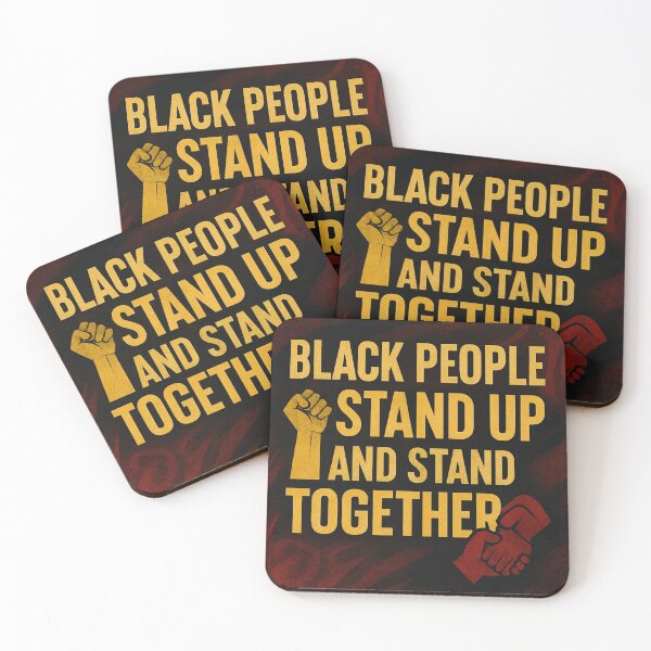 Item preview, Black People Stand Up and Stand Together – Empowerment Art designed and sold by XyoticStudios.