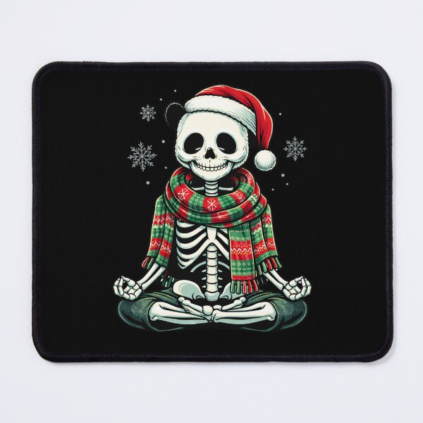 Item preview, Yoga Panda Skeleton – Cozy Winter Meditation Gothic Aesthetic Art designed and sold by ColorSplash123.