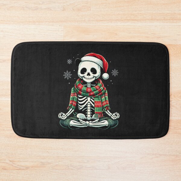 Item preview, Yoga Panda Skeleton – Cozy Winter Meditation Gothic Aesthetic Art designed and sold by ColorSplash123.