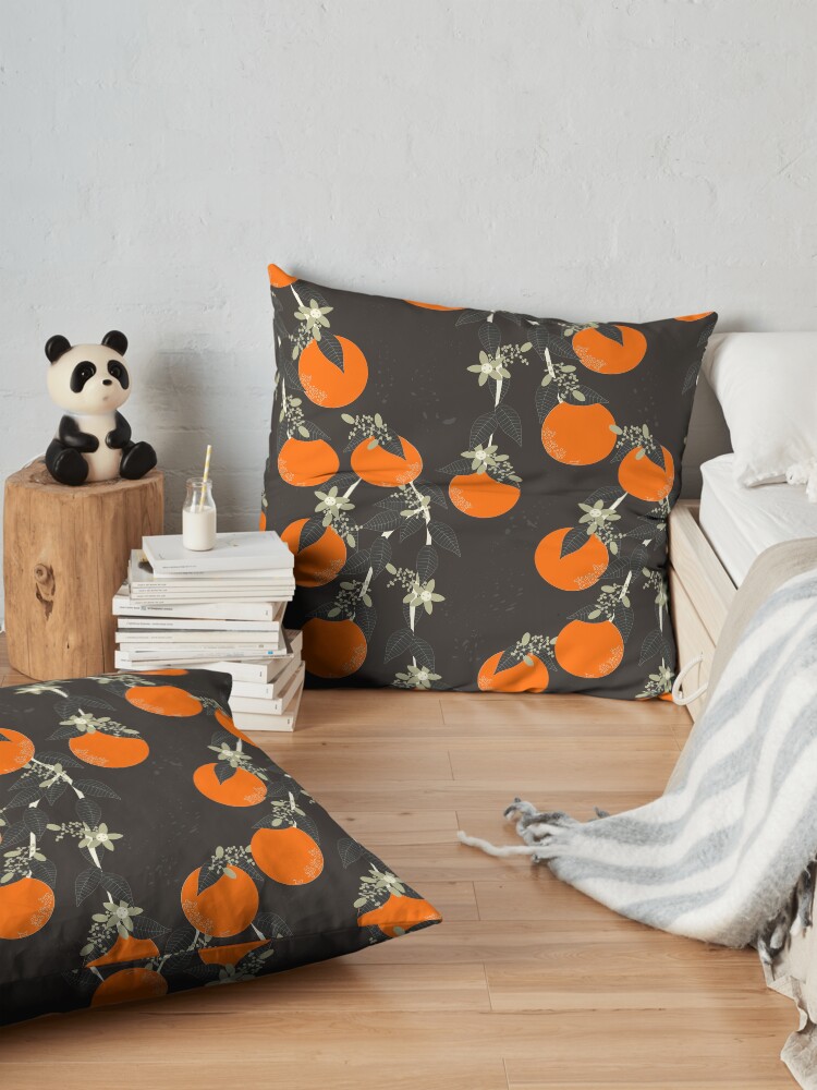 Alternate view of Oranges Floor Pillow