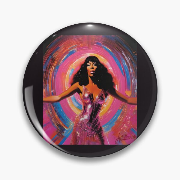 Item preview, Donna Summer Disco Queen Glam Portrait designed and sold by Artisticanvas.