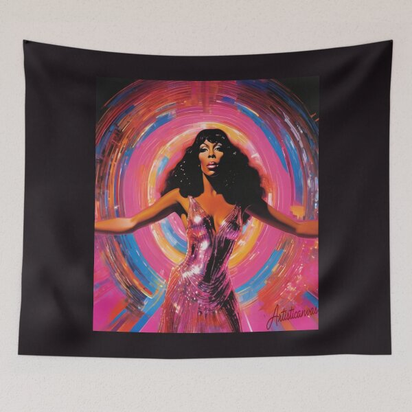 Item preview, Donna Summer Disco Queen Glam Portrait designed and sold by Artisticanvas.