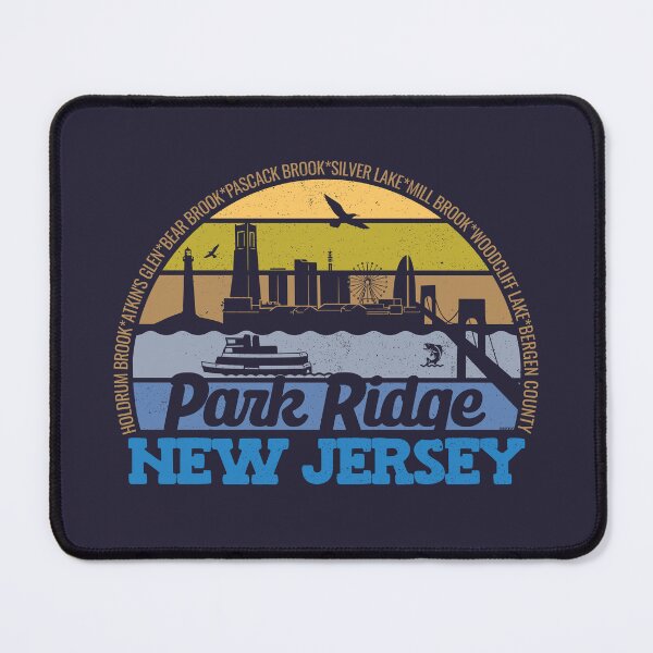 Item preview, Park Ridge New Jersey Sunset Retro Vintage Local Pride Logo designed and sold by CRHPOD20.