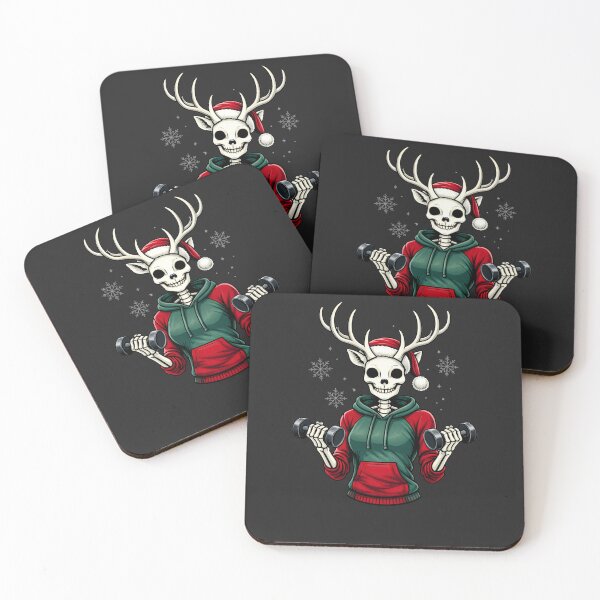 Item preview, Fitness Reindeer Skeleton – Winter Strength Aesthetic Art designed and sold by ColorSplash123.