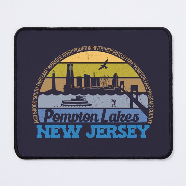 Item preview, Pompton Lakes New Jersey Sunset Retro Vintage Local Pride Logo designed and sold by CRHPOD20.