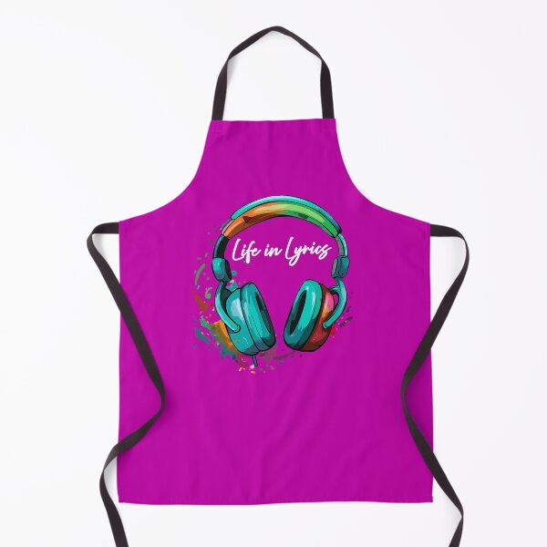 Item preview, "Life in Lyrics" multi-coloured headphone Art Of Music design designed and sold by TR_fairydesigns.