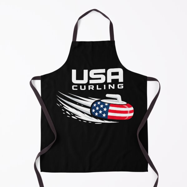 Item preview, Funny Curling Usa Support American Flag Winter Sports Lovers T-Shirt designed and sold by VillociShop.