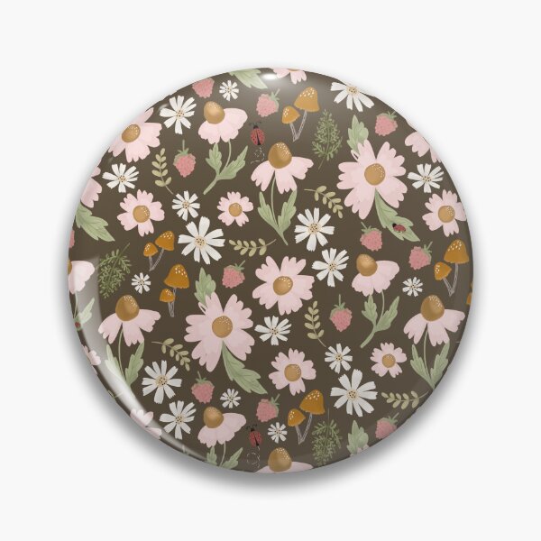 Item preview, Hazel Floral - brown designed and sold by Willow & Grace Designs.