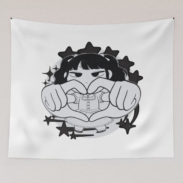 Item preview, Heart Hands Sassy Chibi Girl Starry Mood Illustration designed and sold by Jingky.