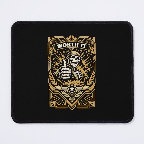 Item preview, Worth It Funny Military Gaming designed and sold by pixeptional.
