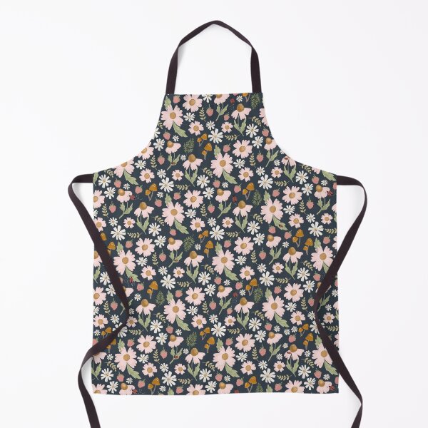 Item preview, Hazel Floral - navy designed and sold by Willow & Grace Designs.