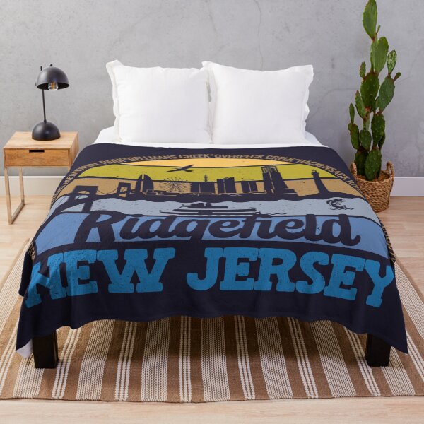 Item preview, Ridgefield New Jersey Sunset Retro Vintage Local Pride Logo designed and sold by CRHPOD20.