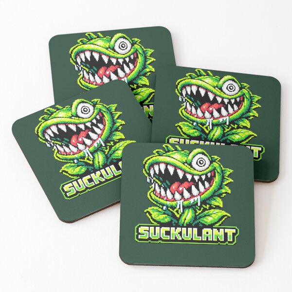 Item preview, Pixel Art Killer Plant – Funny Horror Succulent Monster Gaming Design designed and sold by JonelCrafts.