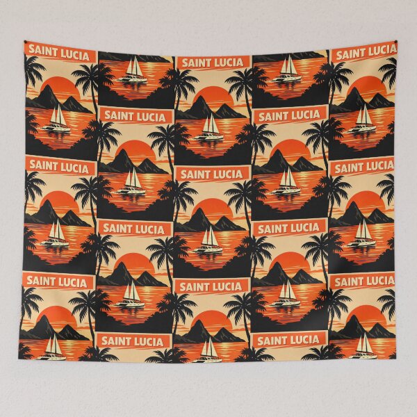 Item preview, Isla caribeña de Santa Lucía designed and sold by scicilysimonee.