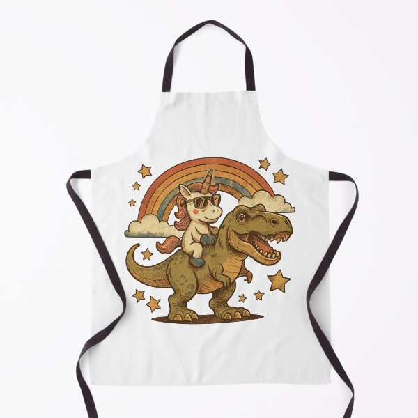 Item preview, Cartoon Dinosaur And Unicorn, Unicorn Riding Dinosaur designed and sold by graphic-genie.
