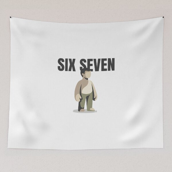 Item preview, Six Seven Meme – Viral Internet Phrase Minimal Design designed and sold by hiqualityinc.