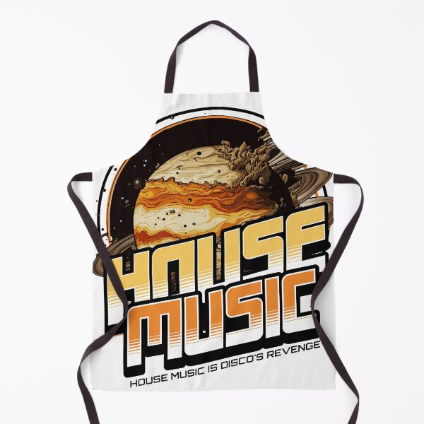 Item preview, HOUSE MUSIC - Planet House (Black) designed and sold by Discothreadz.