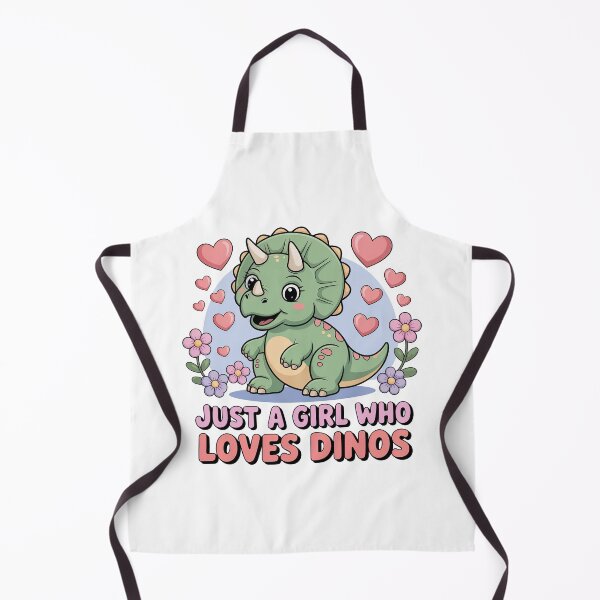 Item preview, Cartoon Dinosaur, Just A Girl Who Loves Dinos designed and sold by graphic-genie.