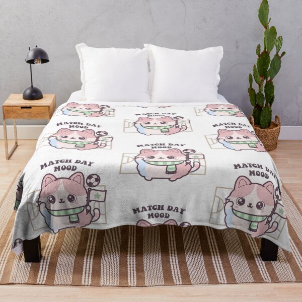 Item preview, Match Day Mood Cute Cat – Kawaii Soccer Fan Kitty Cartoon designed and sold by cimong.