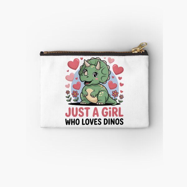 Item preview, Cartoon Dinosaur, Just A Girl Who Loves Dinos designed and sold by graphic-genie.