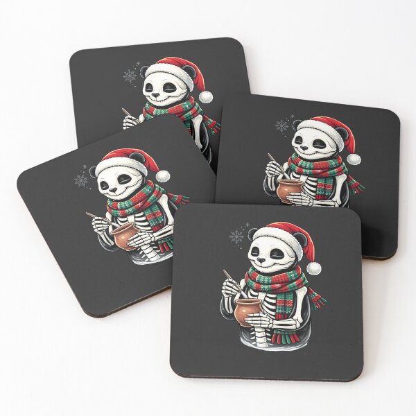 Item preview, Pottery Panda Skeleton – Cozy Winter Craft Aesthetic Art designed and sold by ColorSplash123.