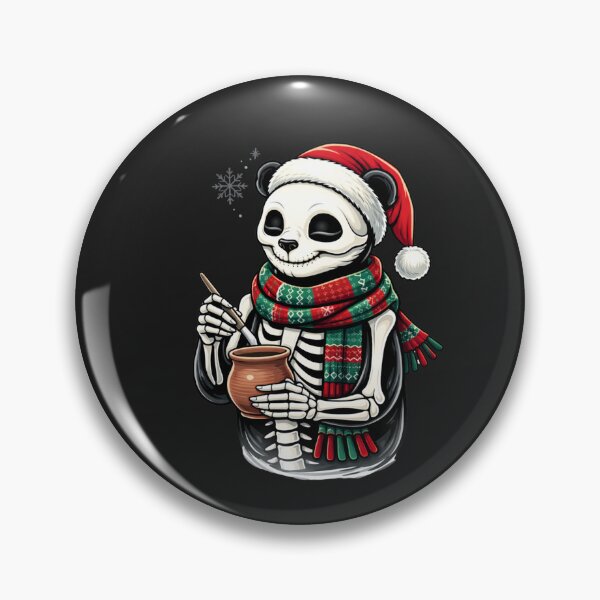 Item preview, Pottery Panda Skeleton – Cozy Winter Craft Aesthetic Art designed and sold by ColorSplash123.