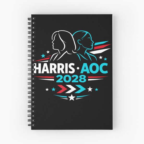 Item preview, Harris Aoc 2028 Graphic Democratic Election Voter Campaign T-Shirt designed and sold by VillociShop.