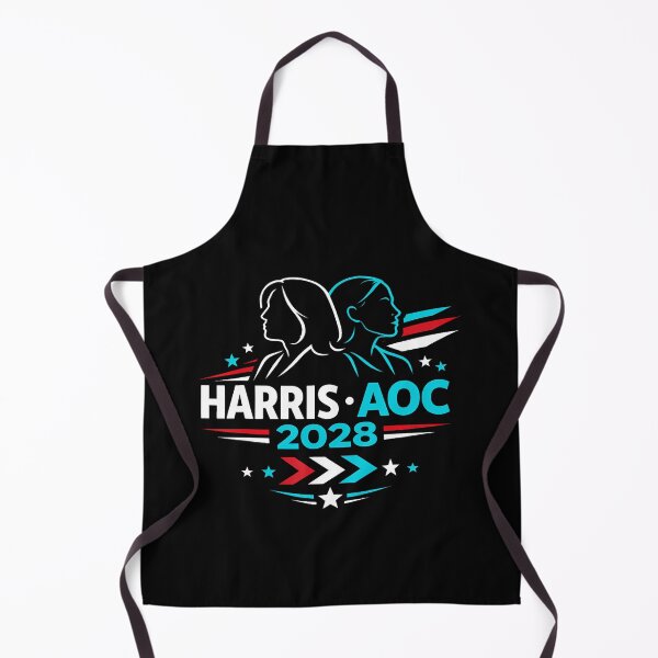 Item preview, Harris Aoc 2028 Graphic Democratic Election Voter Campaign T-Shirt designed and sold by VillociShop.