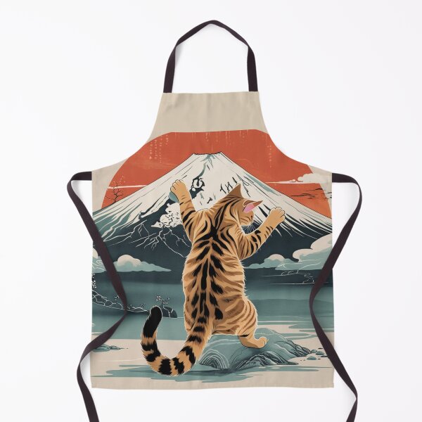 Item preview, Tiger Cat at the Peak of Fuji designed and sold by LEO'S CREATURE　れおずくりーちゃー.