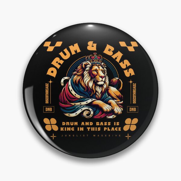 Item preview, DRUM AND BASS - King In This Place (Gold) designed and sold by Discothreadz.