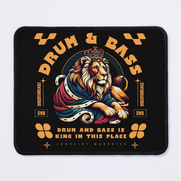 Item preview, DRUM AND BASS - King In This Place (Gold) designed and sold by Discothreadz.