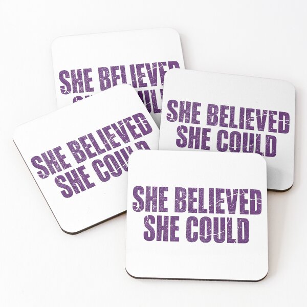 Item preview, International women day SHE BELIEVED SHE COULD designed and sold by Uglyandcute.
