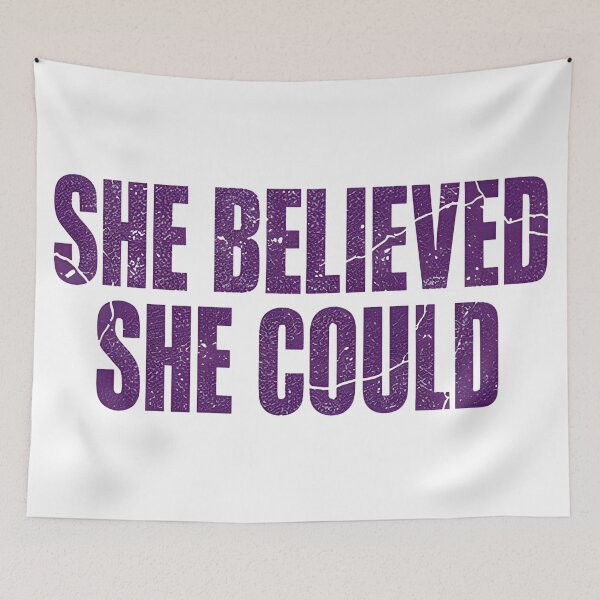 Item preview, International women day SHE BELIEVED SHE COULD designed and sold by Uglyandcute.