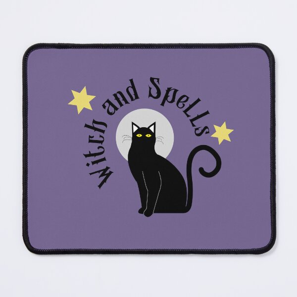 Item preview, Witch and spells spooky cat designed and sold by MarialiDesings.