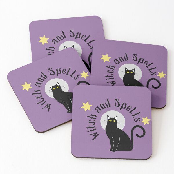 Item preview, Witch and spells spooky cat designed and sold by MarialiDesings.