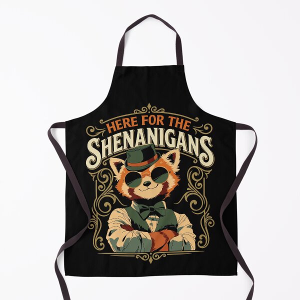 Item preview, Here For The Shenanigans - The Dublin Rogue Vintage Gangster Fox St Patrick's Day designed and sold by ScitechPixel.