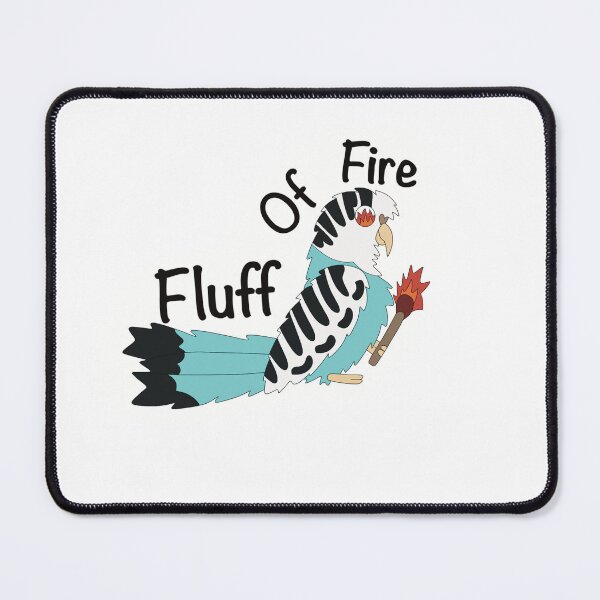 Item preview, Fluff Of Fire Budgie designed and sold by TheDragonAviary.