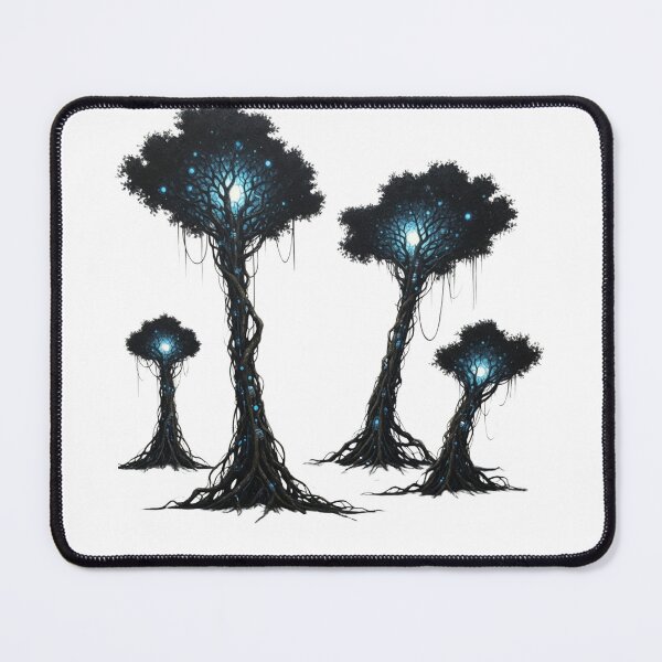 Item preview, Bioluminescent Fantasy Tree Grove | Mystical Alien Forest Art  designed and sold by Dzblack.