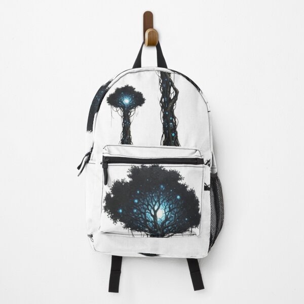 Item preview, Bioluminescent Fantasy Tree Grove | Mystical Alien Forest Art designed and sold by Dzblack.