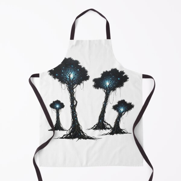 Item preview, Bioluminescent Fantasy Tree Grove | Mystical Alien Forest Art  designed and sold by Dzblack.